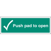 Push Pad to Open