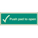 Push Pad to Open