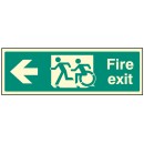 Inclusive Disabled Fire Exit Design - Arrow Left