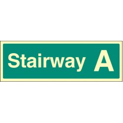 Stairway A - Stairway Dwelling ID Signs