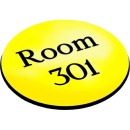 Engraved Sign with Adhesive Back - Yellow 