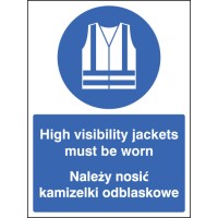 High Visibility Jackets Must be Worn (English / Polish)