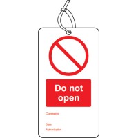 Do Not Open - Double Sided Tags (Pack of 10)