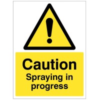 Caution - Spraying in Progress
