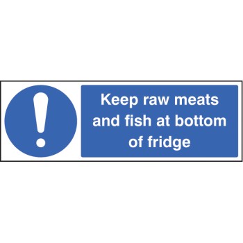 Keep Raw Meats and Fish At Bottom of Fridge