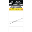 Custom Site Safety Board - Select 4 Safety Messages