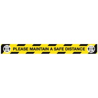 Maintain a Safe Distance Floor Graphic - 2m
