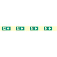 Fire Exit Marking Strip - Right - Photoluminescent
