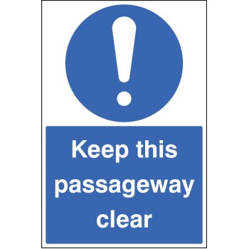 Keep this Passageway Clear - Floor Graphic