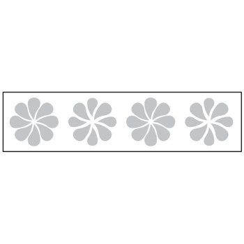 Glass Highlighting - Frosted Crystal Decals - Flower