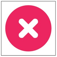 Cross - Self Adhesive Sticker
